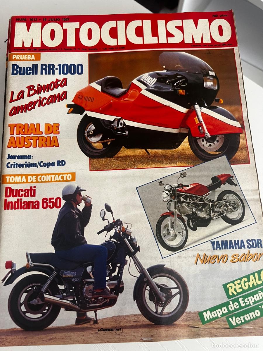 Coches y motocicletas: MOTOCICLISMO. N&ordm; 1012. JULIO 1987. DUCATI INDIANA 650. YAMAHA SDR. ENTREVISTA: ROGER DE COSTER. LEER