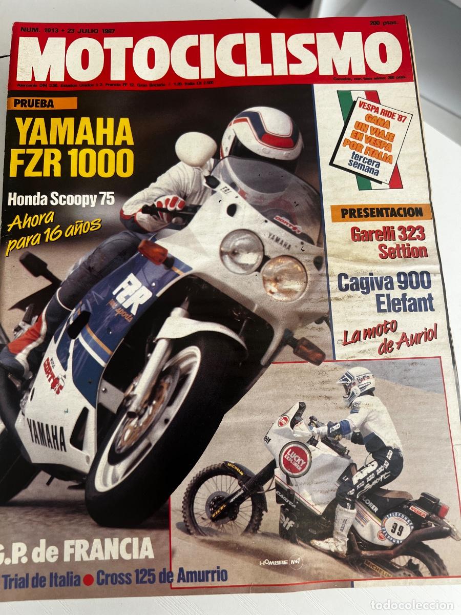 Coches y motocicletas: MOTOCICLISMO. N&ordm; 1013. JULIO 1987. PRUEBA: GALLERI SECTION 323. YAMAHA FZR 1000 G&Eacute;NESIS. LEER