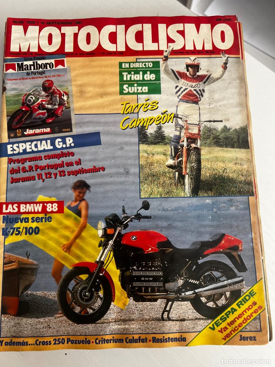 Coches y motocicletas: MOTOCICLISMO. N&deg; 1020. SEPTIEMBRE 1987. TRIAL DE SUIZA. TARRES CAMPE&Oacute;N. LAS BMW 88, NUEVA SERIE K-75