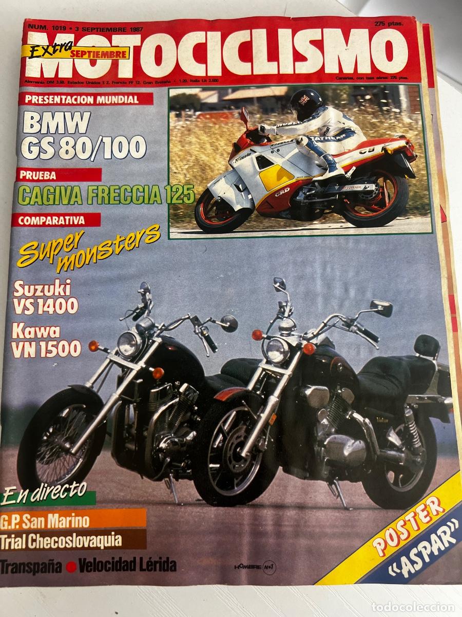 Coches y motocicletas: MOTOCICLISMO. N&ordm; 1019. SEPTIEMBRE 1987. PRUEBA: CAGIVA FRECCIA 125. LAVERDA ATLAS OR 60.LEER