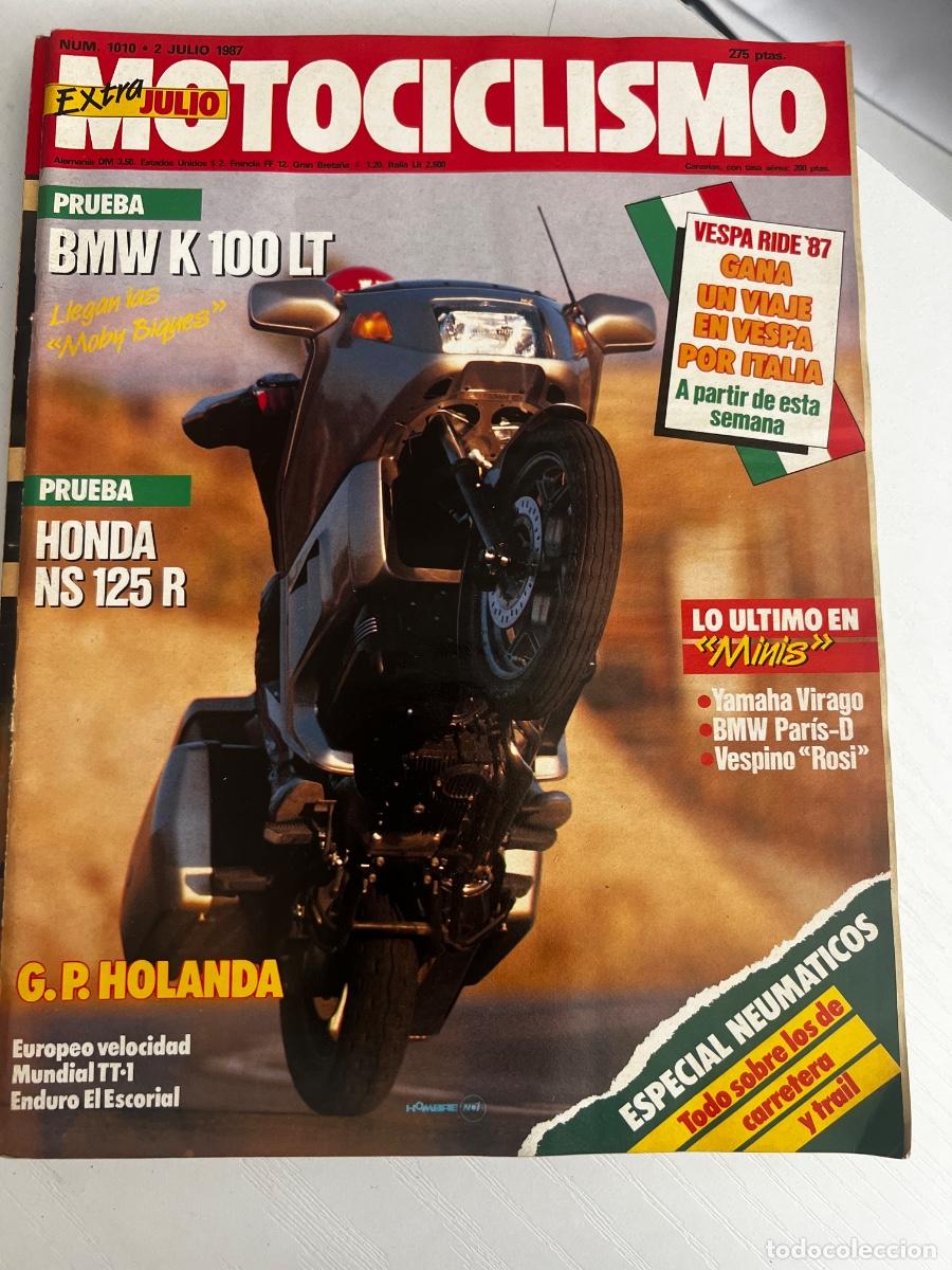 Coches y motocicletas: MOTOCICLISMO. EXTRA. N&ordm; 1010. JULIO 1987. PRUEBA: HONDA NS 125 R. ESPECIAL NEUM&Aacute;TICOS. LEER