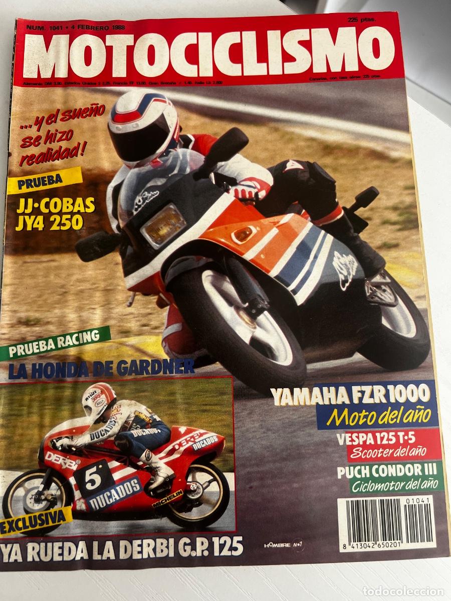 Coches y motocicletas: MOTOCICLISMO. N&deg; 1041. FEBRERO 1988. PRUEBA: JJ COBAS JY-4 250 CC. CROSS Y TRIAL. LEER