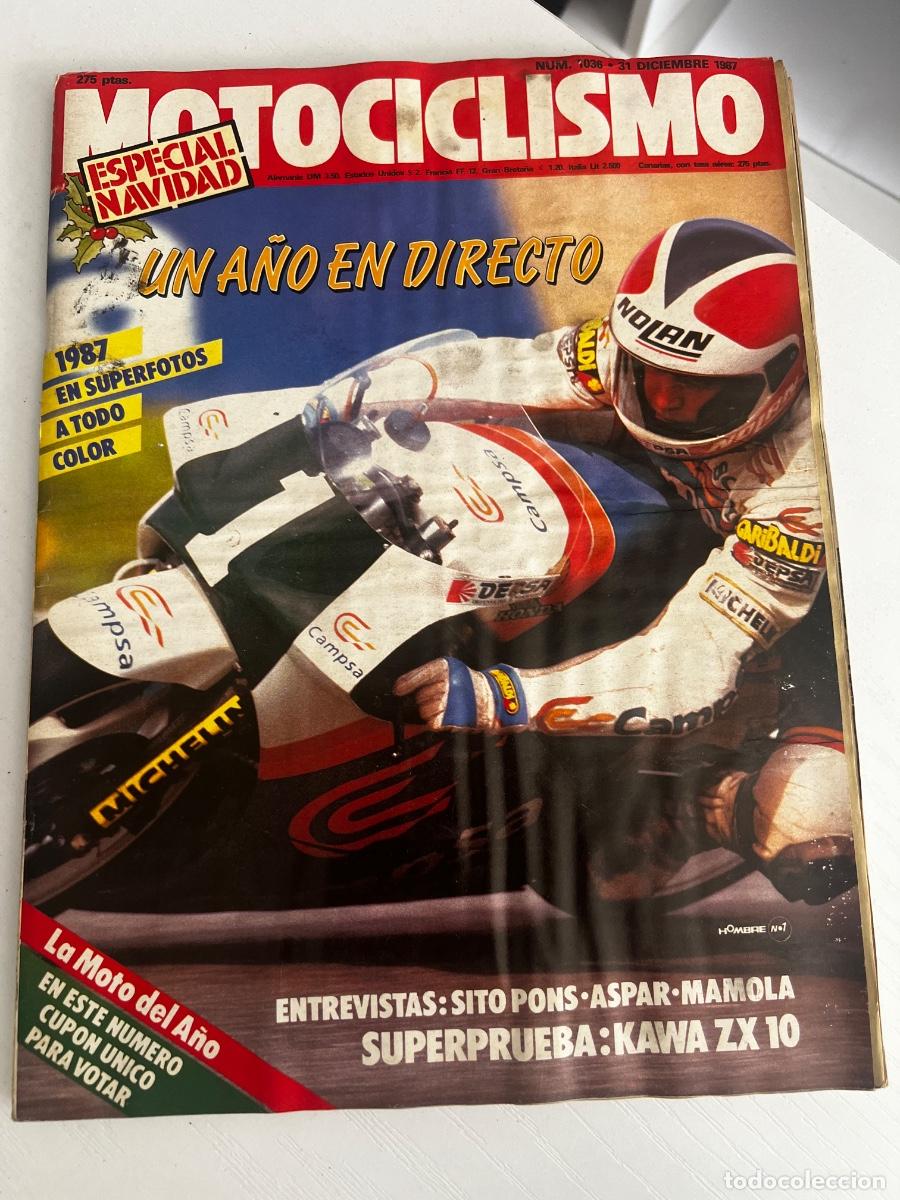 Coches y motocicletas: MOTOCICLISMO. N&ordm; 1036. DICIEMBRE 1987. KAWASAKI ZX 10 TOMCAT. LA TECNICA DEL MUNDIAL 88. LEER