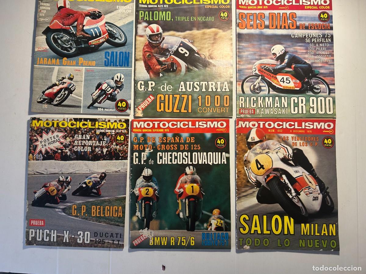 Coches y motocicletas: motociclismo revista 1975 DKW Wankel 2002-Malanca 125-BMW R-75-Puch X-30-Rickman Kawasaki-Guzzi 1000