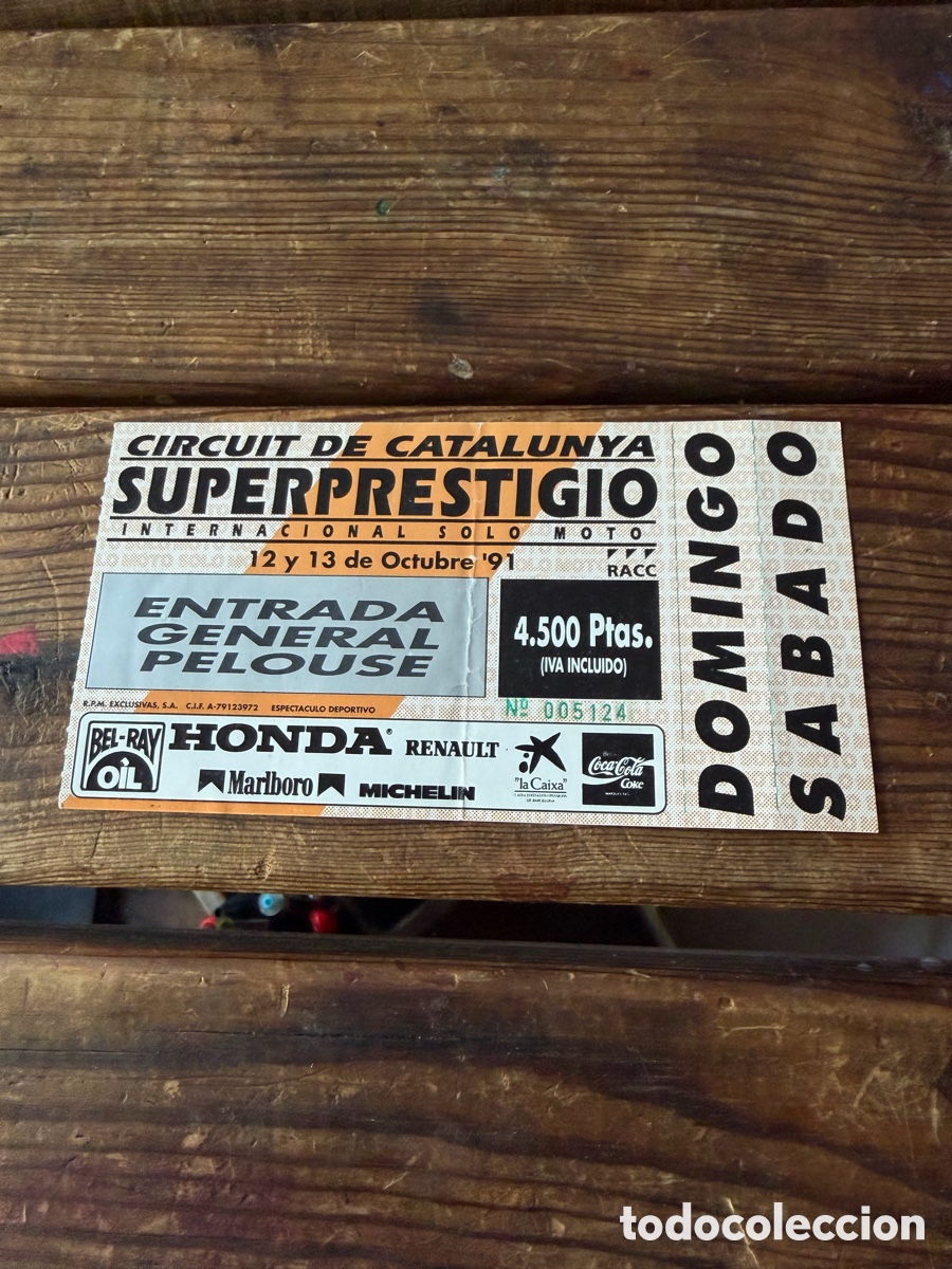 Coches y motocicletas: Entrada circuito catalu&ntilde;ya 1991
