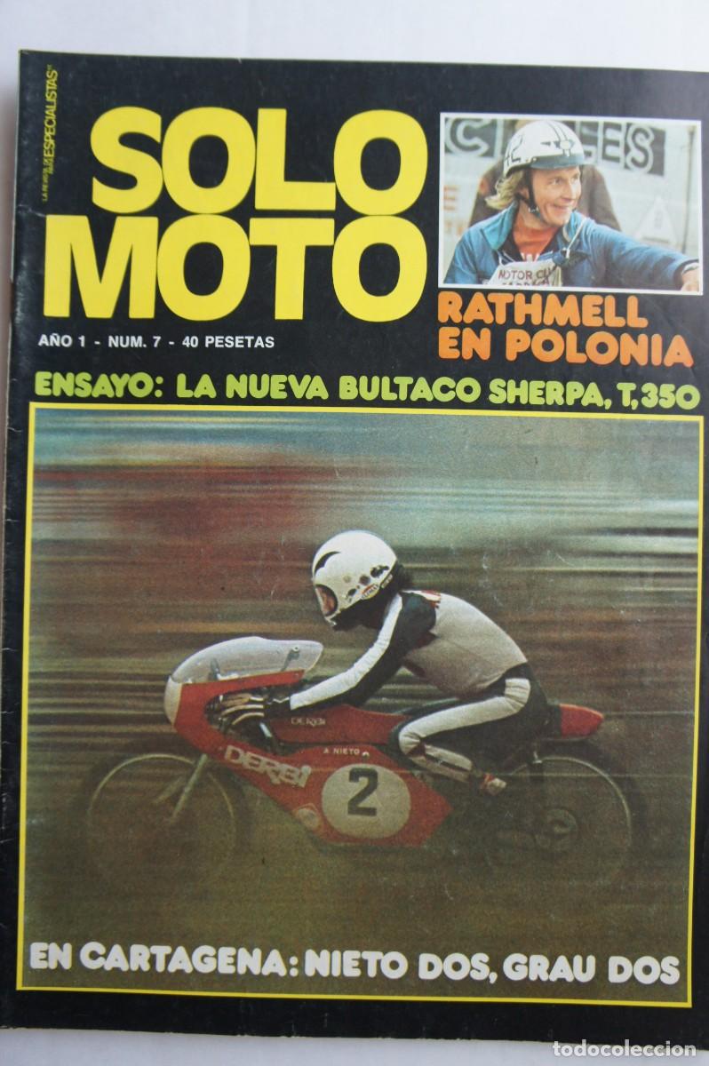 Coches y motocicletas: Revista Solo Moto. a&ntilde;os 70