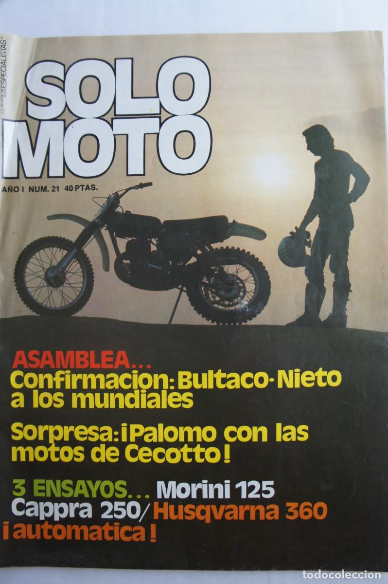 Coches y motocicletas: Revista Solo Moto. a&ntilde;os 70