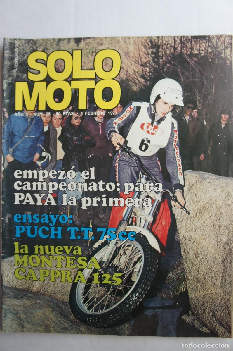 Coches y motocicletas: Revista Solo Moto. a&ntilde;os 70