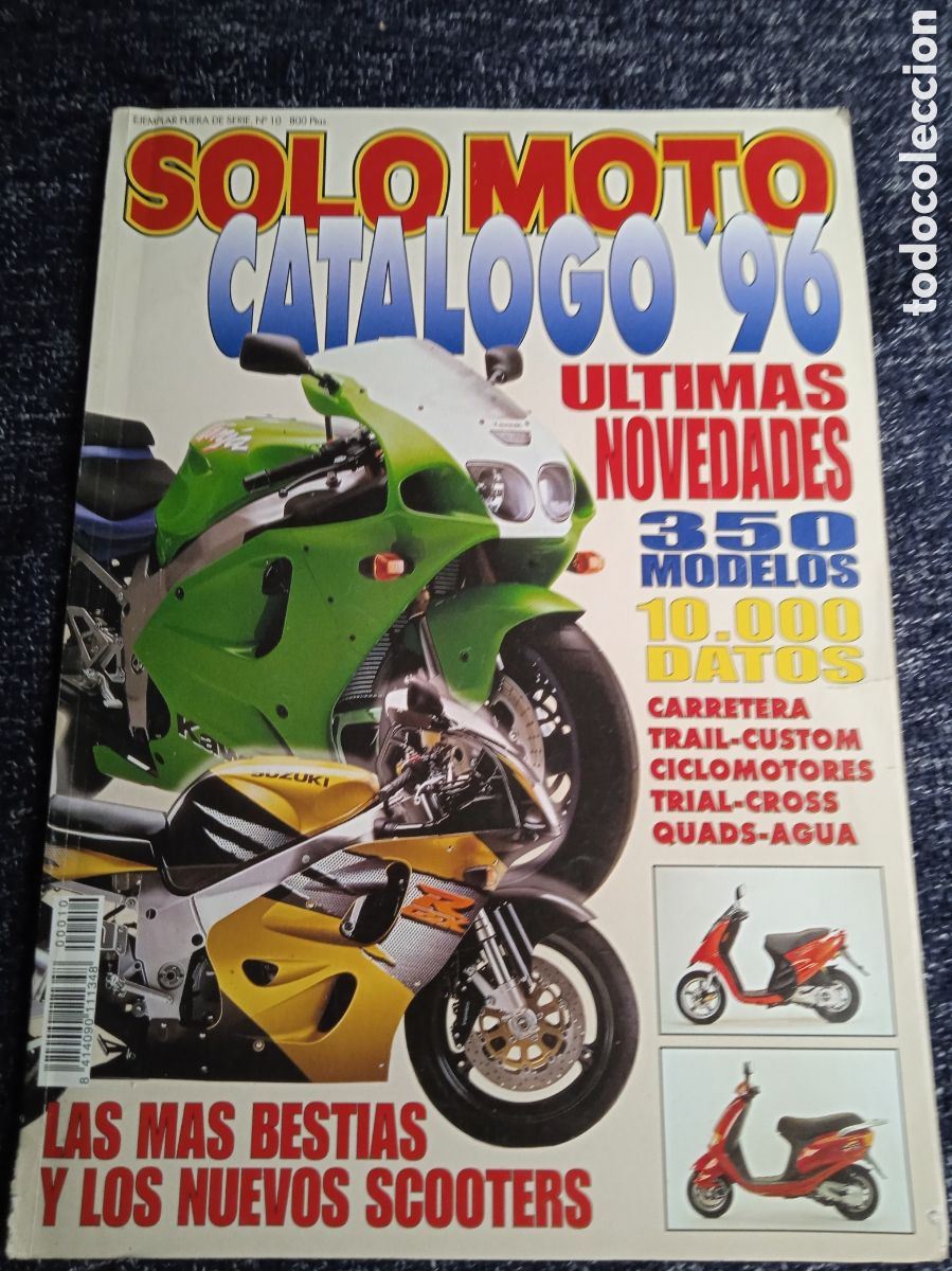 Coches y motocicletas: SOLO MOTO. CAT&Aacute;LOGO 96. - 1996. APRILIA, BMW, CAGIVA, DUCATI, HARLEY, HONDA, -FUERA DE SERIE N&ordm; 10