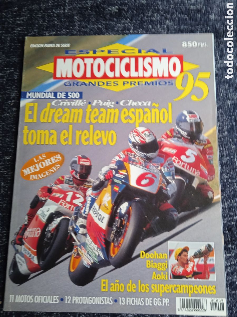Coches y motocicletas: Especial Motociclismo Grandes Premios 95 - 1995 Criville Puig, Checa, Dream Team