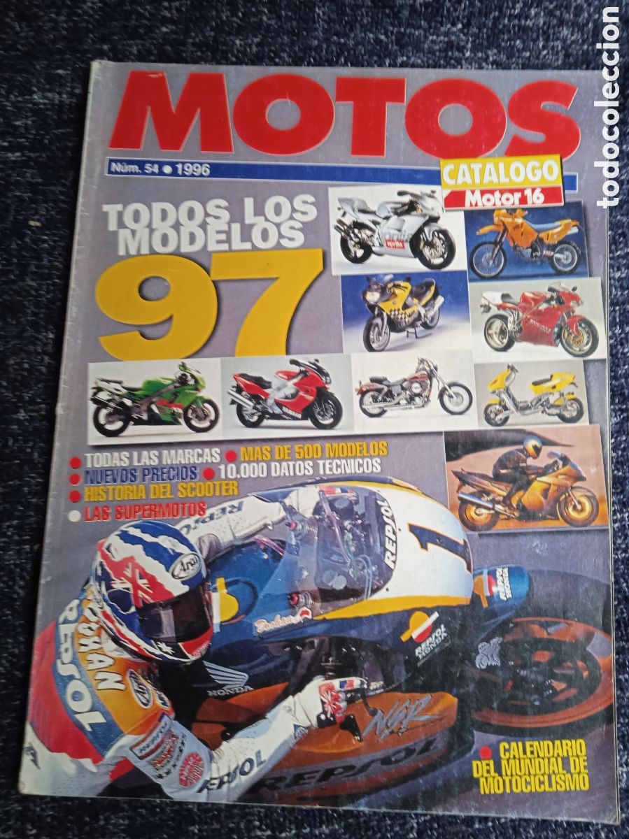 Coches y motocicletas: MOTO CATALOGO ANUAL MOTOR 16 - A&Ntilde;O 1996 N&ordm; 54 - BMW, KAWASAKI, HONDA, SUZUKI TODOS LOS MODELOS 97