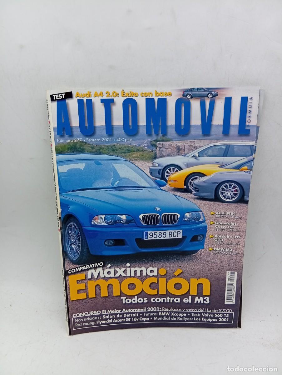 Coches y motocicletas: AUTOMOVIL N&ordm; 277. A&Ntilde;O 2001. TODOS CONTRA EL M3. AUDI RS4. CHEVROLET CORVETTE. PORSCHE 911 G... LEER.