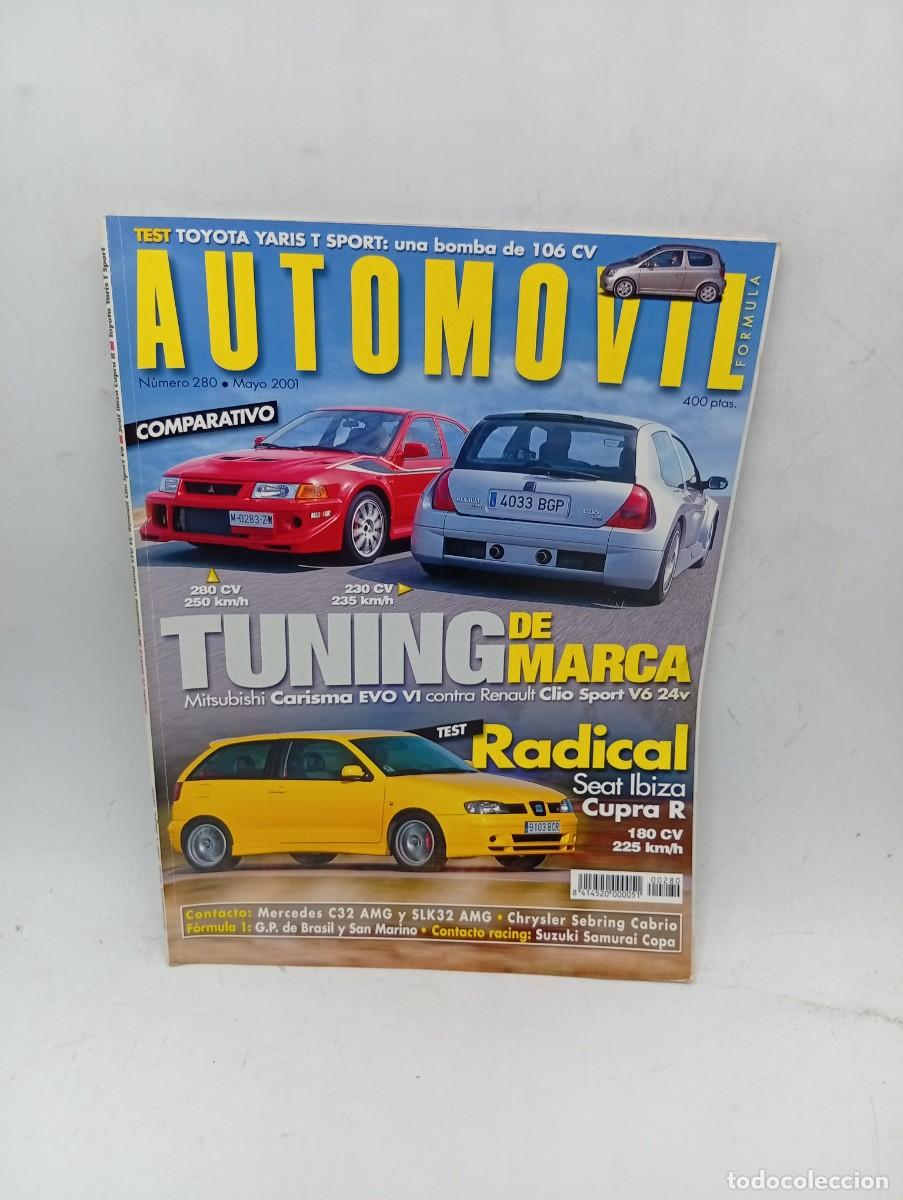 Coches y motocicletas: AUTOMOVIL N&ordm; 280. A&Ntilde;O 2001. PRUEBA: SEAT IBIZA CUPRA R. TOYOTA YARIS SPORT. MERCEDES C32..... LEER.