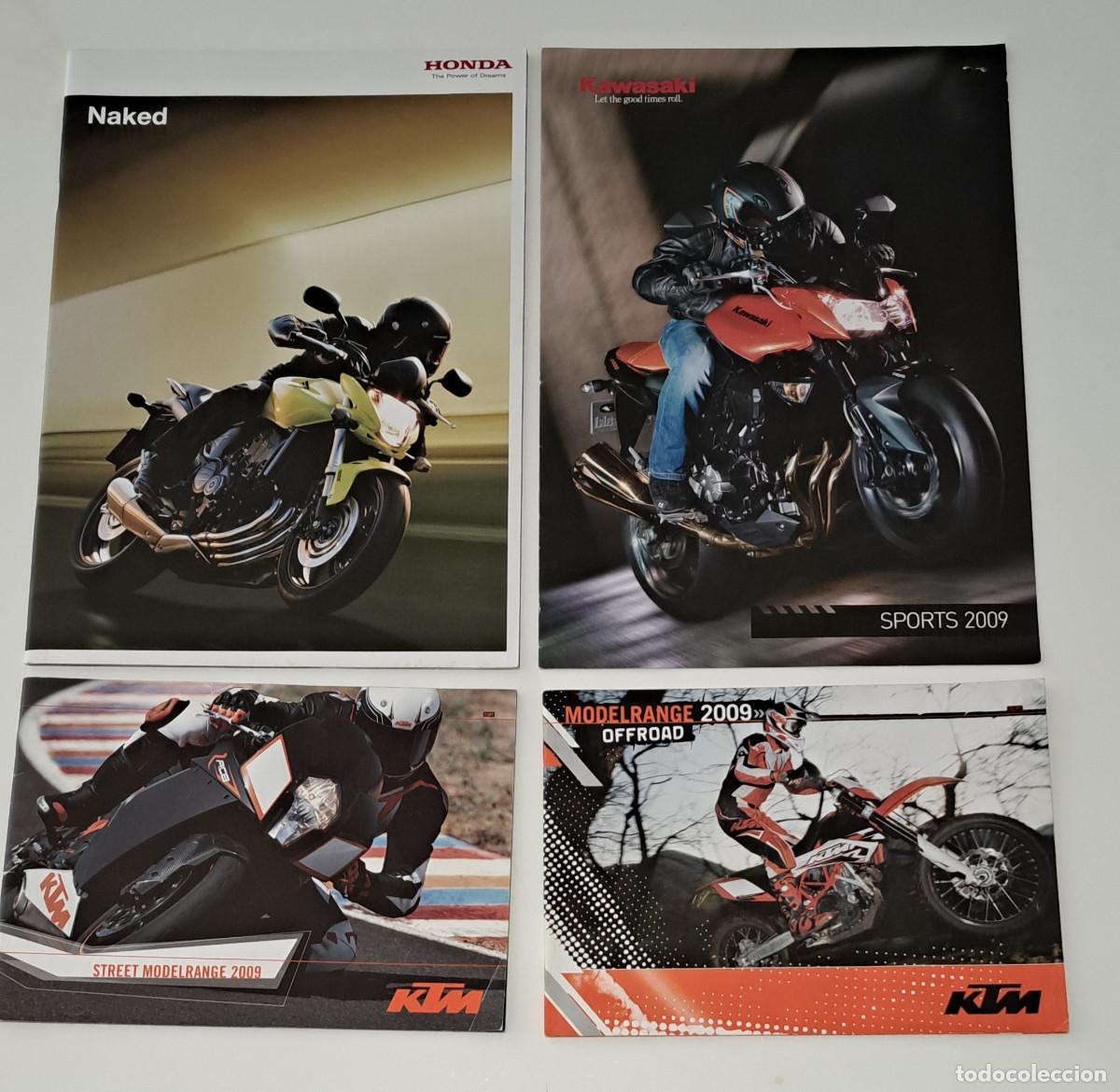 Coches y motocicletas: LOTE DE 4 CAT&Aacute;LOGOS DE MOTOS Y PRECIOS - KTM / KAWASAKI / HONDA - A&Ntilde;O 2009