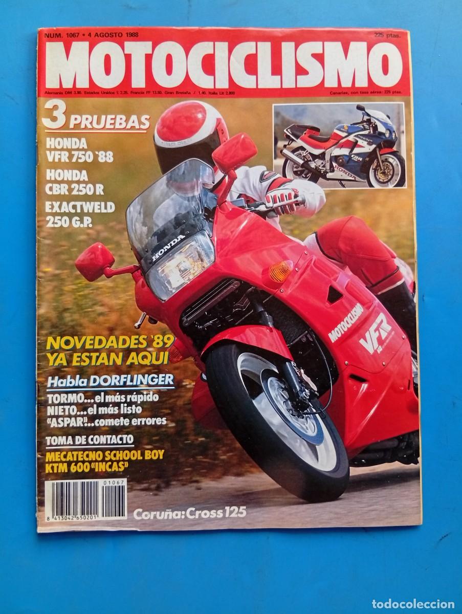 Coches y motocicletas: MOTOCICLISMO. N&ordm; 1067. AGOSTO 1988. PRUEBA: HONDA CBR 250 R. ENTREVISTA: CARLOS CARD&Uacute;S.... LEER.