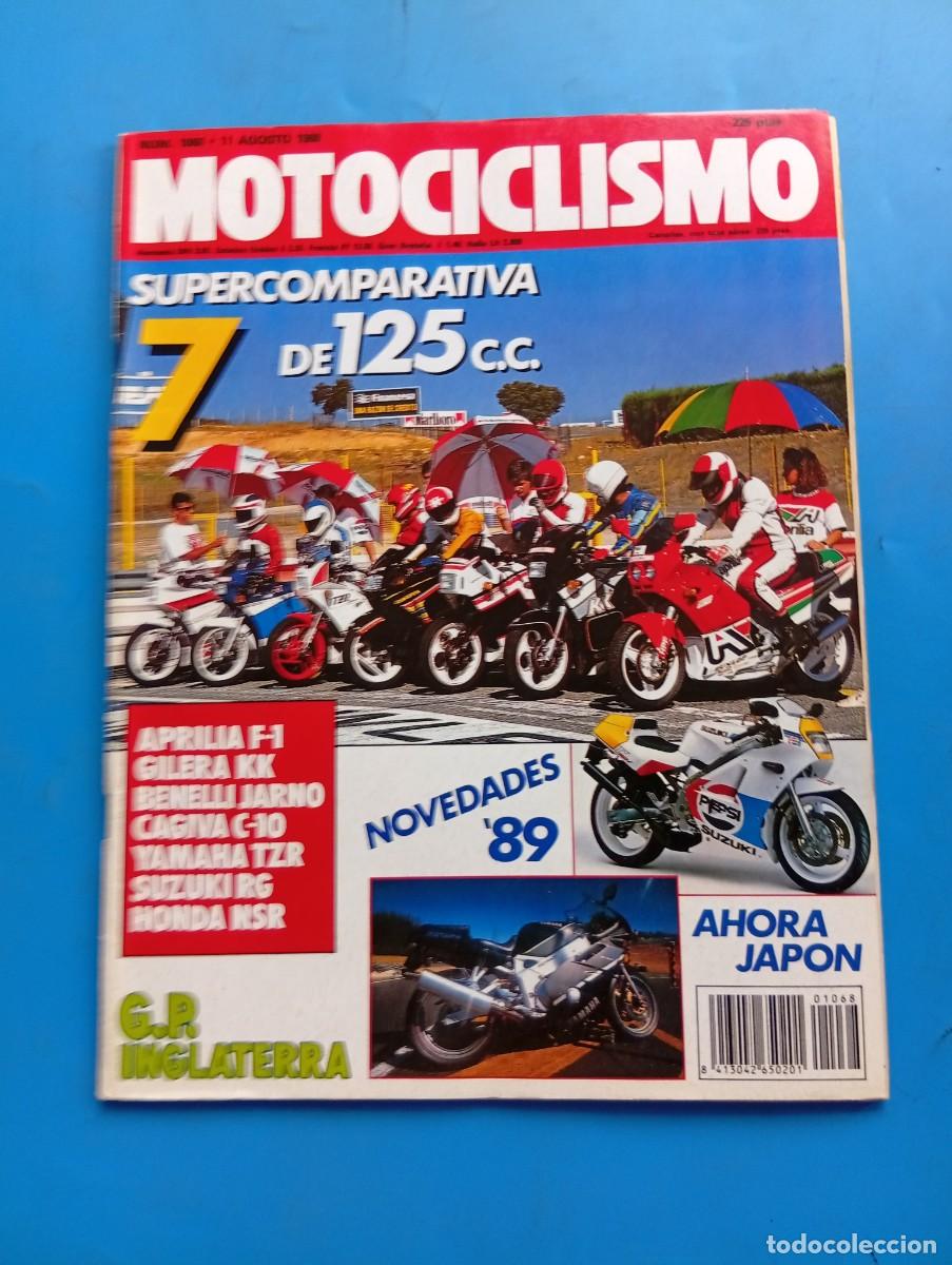 Coches y motocicletas: MOTOCICLISMO. N&ordm; 1068. A&Ntilde;O 1988. PRUEBA COMPARATIVA : APRILIA F-1 vs GILERA KK vs CAGIVA C-10..LEER
