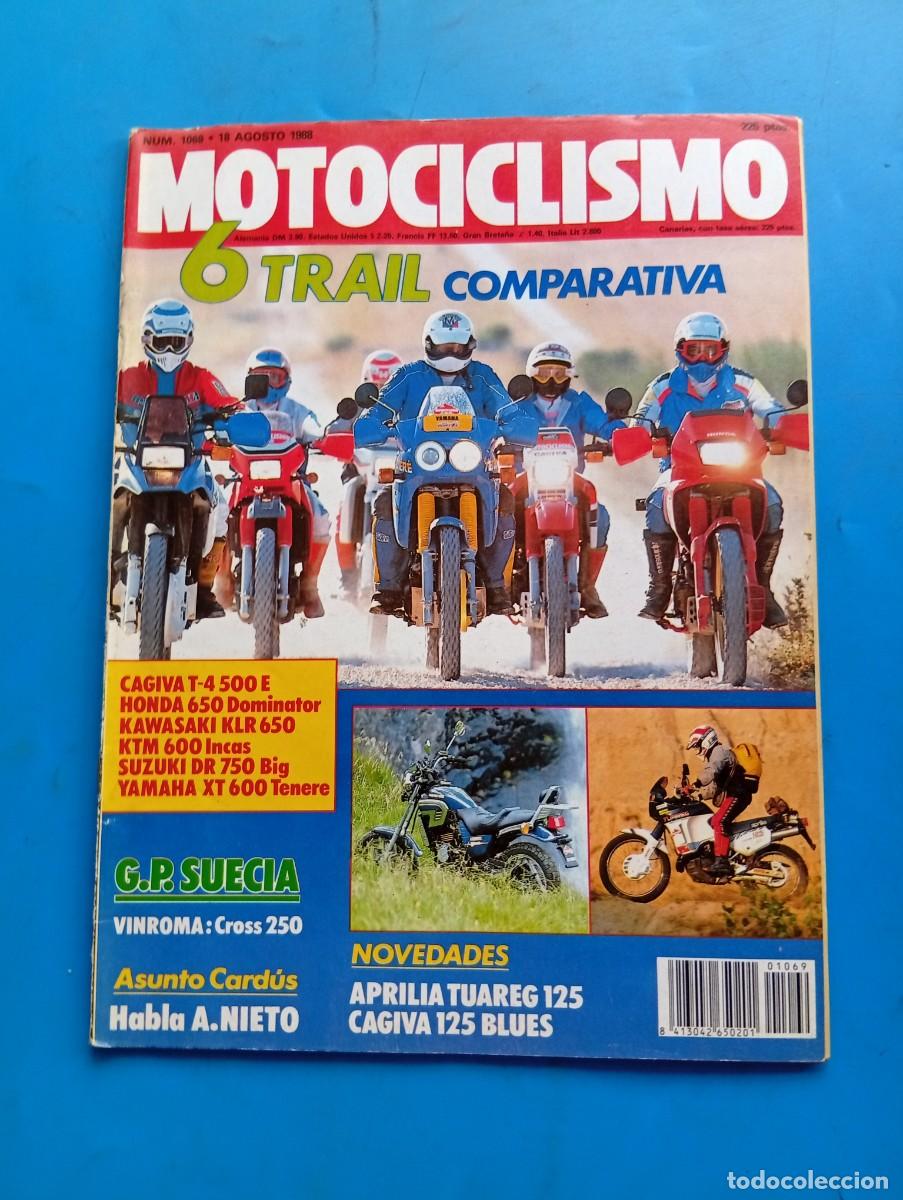 Coches y motocicletas: MOTOCICLISMO. N&ordm; 1069. A&Ntilde;O 1988. APRILIA TUAREG 125. FIOR 500 G.P.. MUNDIAL DE TRIAL. EZIO .... LEER