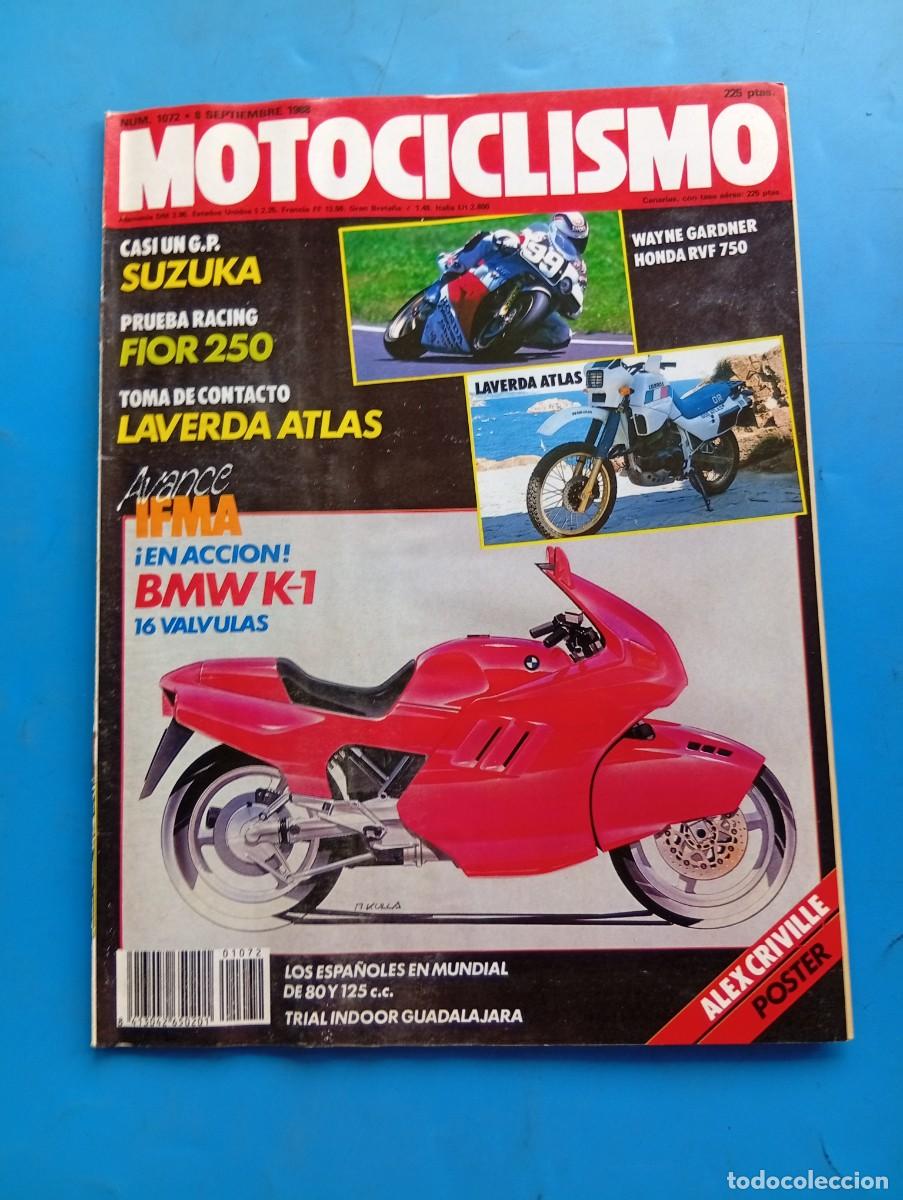 Coches y motocicletas: MOTOCICLISMO. N&ordm; 1072. A&Ntilde;O 1988. PRUEBA: FIOR 250. LAVERDA ATLAS. &Aacute;LEX CRIVILL&Eacute;... TRAE P&Oacute;STER. LEER