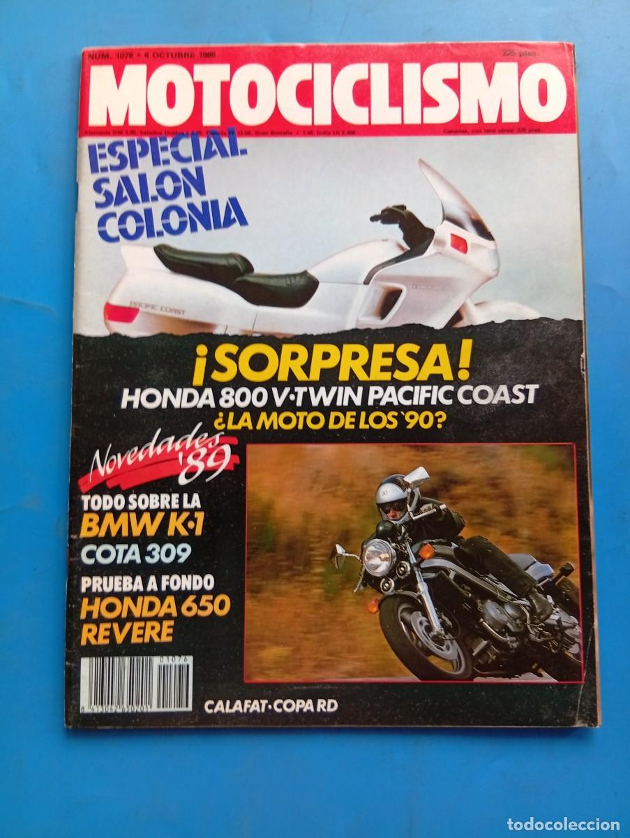 Automobili e Motociclette: MOTOCICLISMO. N&ordm; 1076. OCT 1988. PRUEBA: HONDA 650 REVER&Eacute;. ENTREVISTA ALBERTO PUIG. BMW K-1... LEER.