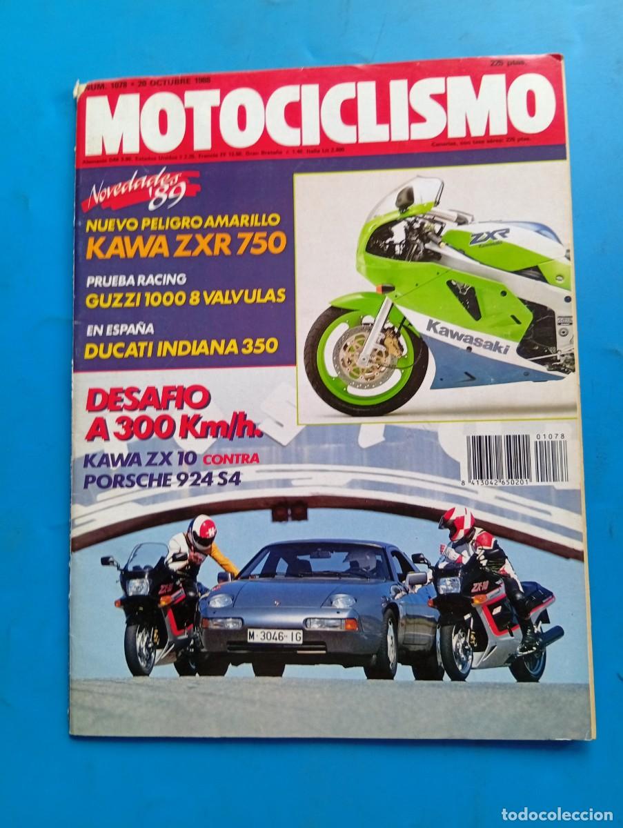 Coches y motocicletas: MOTOCICLISMO. N&ordm; 1078. A&Ntilde;O 1988. DUCATI INDIANA 350. DESAFIO A 300 KM/H. PORSCHE 924 S4... LEER.