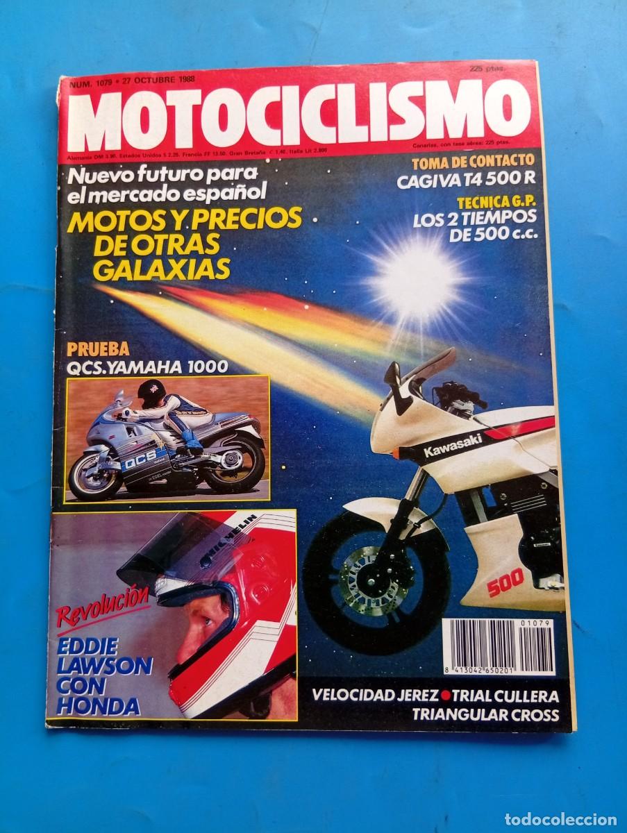 Coches y motocicletas: MOTOCICLISMO. N&ordm; 1079. A&Ntilde;O 1988. PRUEBA: QCS YAMAHA 1000. VELOCIDAD EN JEREZ. CAGIVA T500 R.... LEER
