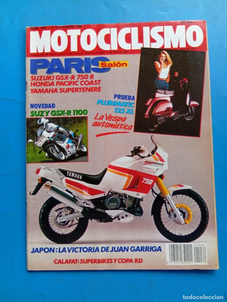 Coches y motocicletas: MOTOCICLISMO. N&ordm; 1082. A&Ntilde;O 1988. SALON DE PARIS. SUZUKI GSX-R 750 R. SUZY GSX-R 1100... LEER.