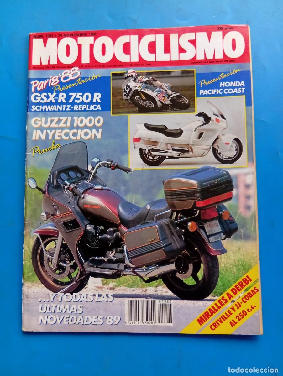 Coches y motocicletas: MOTOCICLISMO. N&ordm; 1083. A&Ntilde;O 1988. PRUEBA: GUZZI 1000 INYECCI&Oacute;N. SUZUKI GSX-R 750R. TECATE-4. S.. LEER