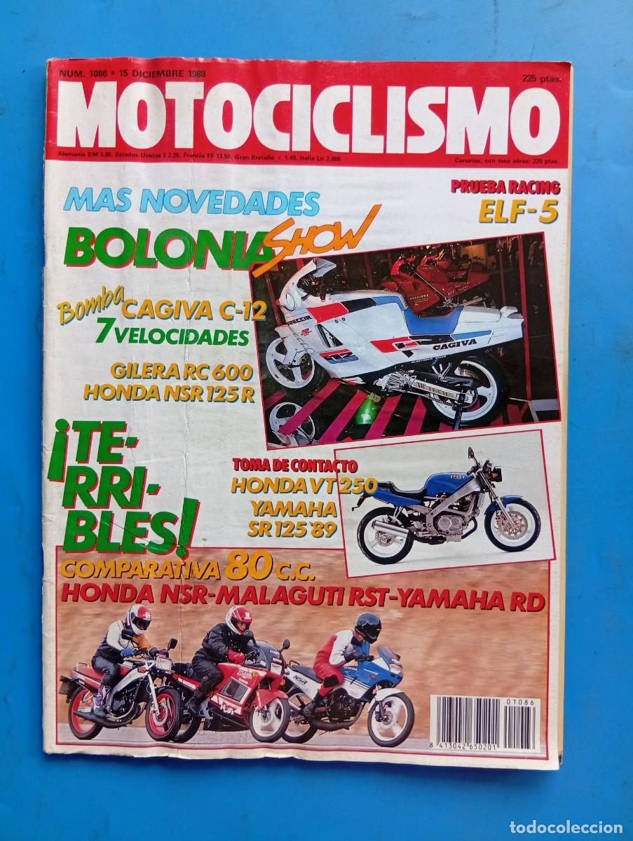 Coches y motocicletas: MOTOCICLISMO. N&ordm; 1086. A&Ntilde;O 1988. ELF-S PRUEBA RACING. YAMAHA SR 125. HONDA VT 250 SPADA... LEER.