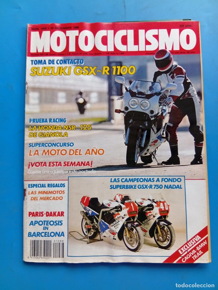 Coches y motocicletas: MOTOCICLISMO. N&ordm; 1088. A&Ntilde;O 1988. PRUEBA: HONDA NSR-125. SUZUKI GSX-R 1100. FANTIC TRIAL 350.... LEER