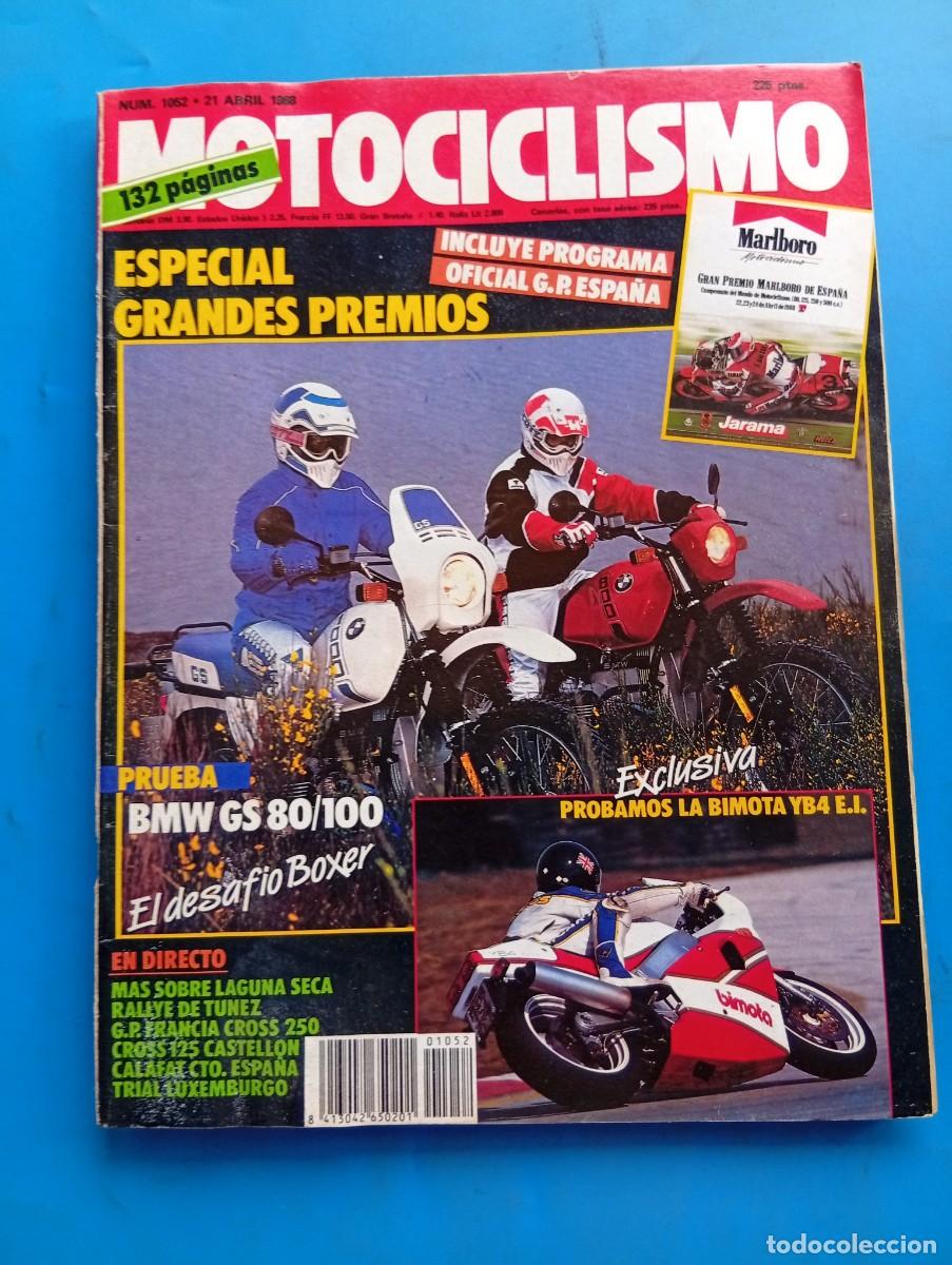 Coches y motocicletas: MOTOCICLISMO. N&ordm; 1052. A&Ntilde;O 1988. BMW GS 80/100. BIMOTA YB4 E.I.. RALLY DE TUNEZ. JORDI EL&Iacute;AS... LEER