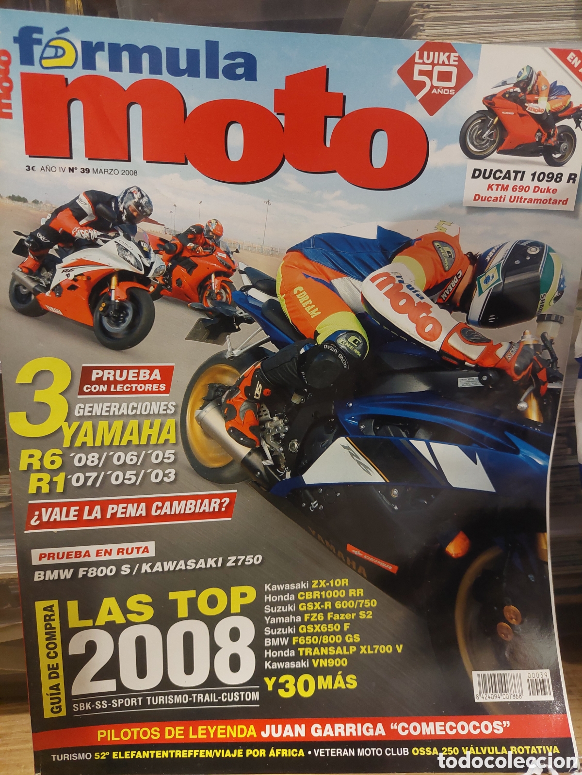 Coches y motocicletas: REVISTA F&Oacute;RMULA MOTO N&Uacute;MERO 39 2008
