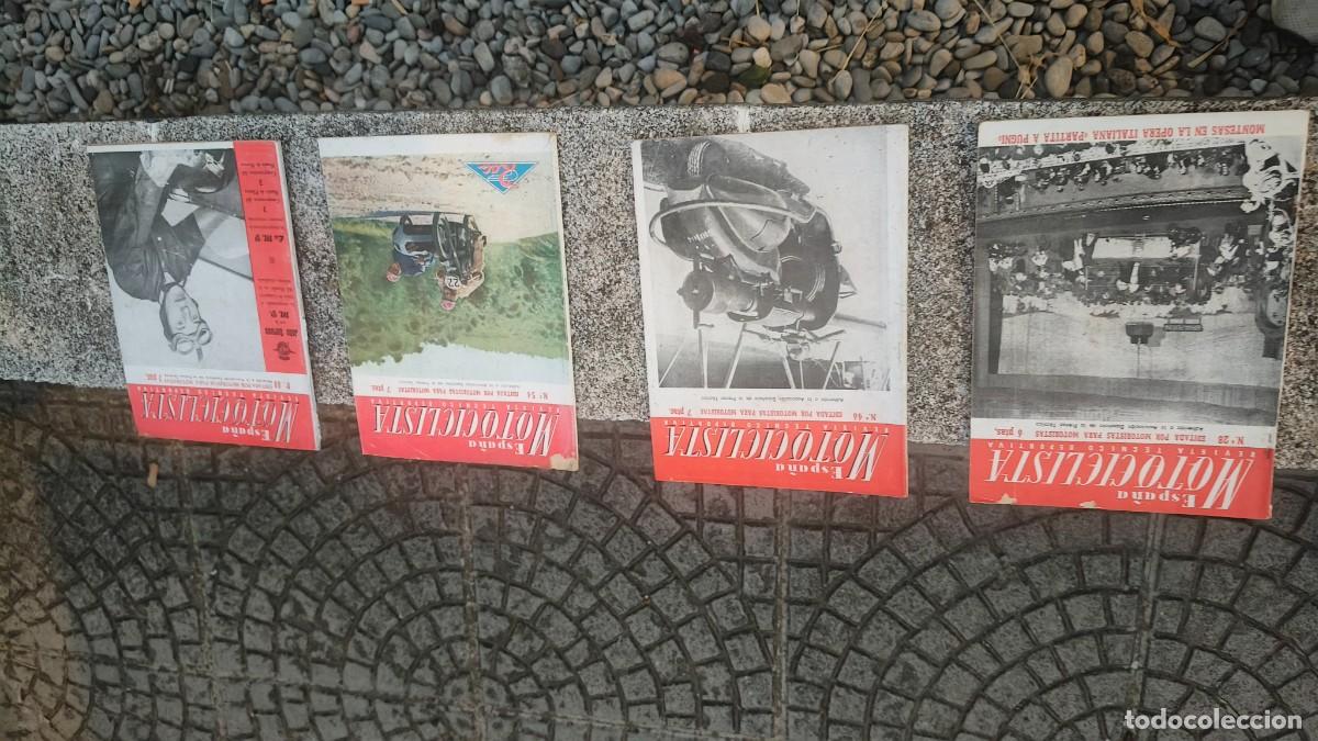 Coches y motocicletas: Lot de 4 revues Espana motocyclista 1951,57 tr&egrave;s bon etat