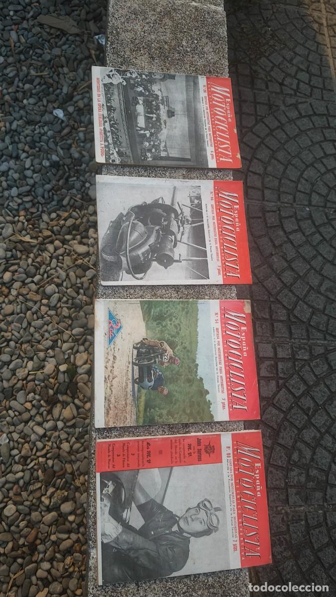 Coches y motocicletas: Lot de 4 revues Espana motocyclista 1951,57 tr&egrave;s bon etat