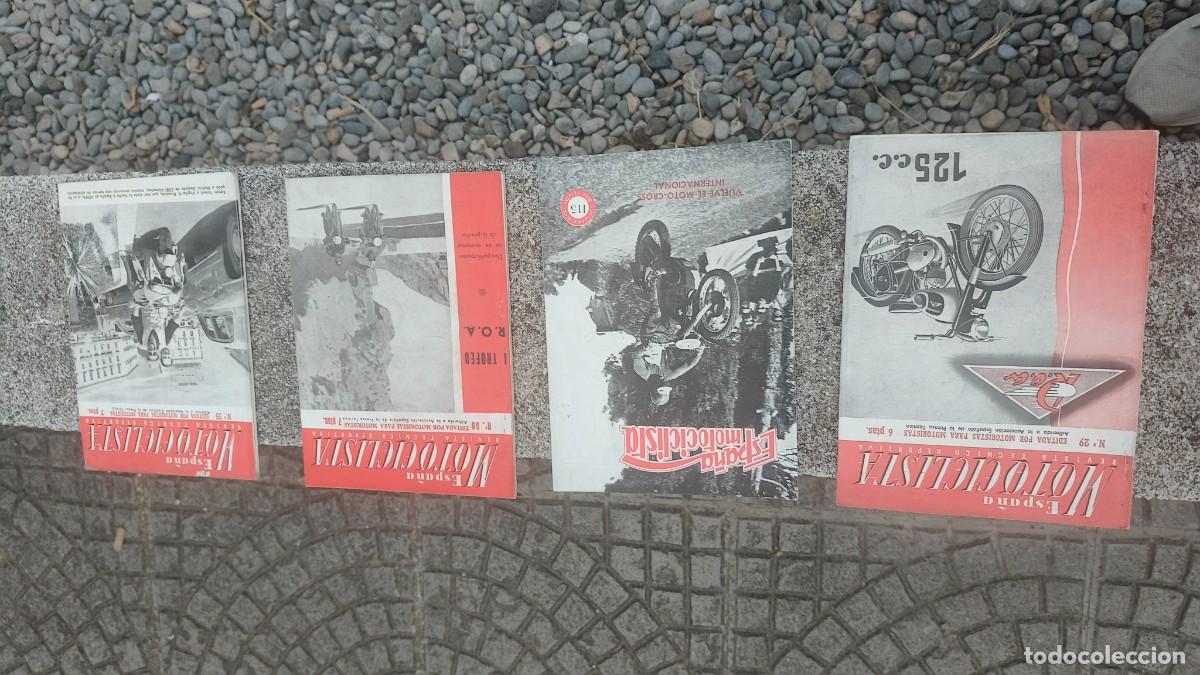 Autos und Motorr&auml;der: Lot de 4 revues Espana motocyclista 1951,57 tr&egrave;s bon etat