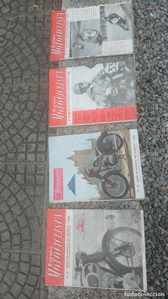 Autos und Motorr&auml;der: Lot de 4 revues Espana motocyclista 1951,57 tr&egrave;s bon etat