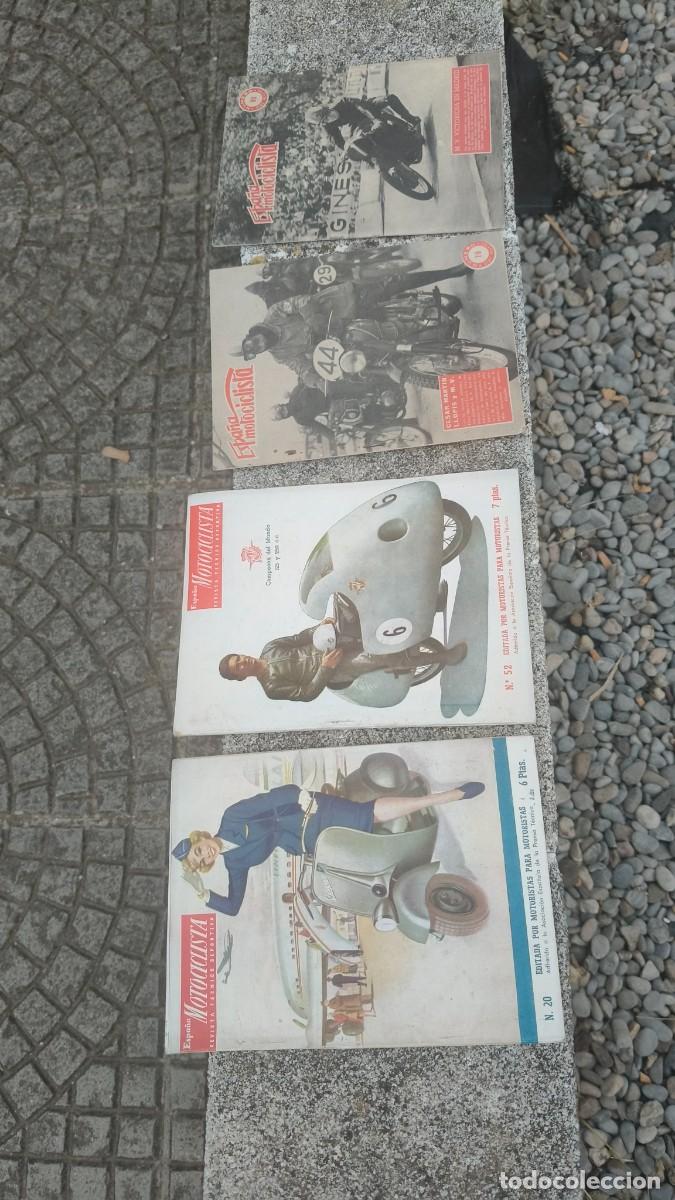 Coches y motocicletas: Lot de 4 revues Espana motocyclista 1951,57 tr&egrave;s bon etat