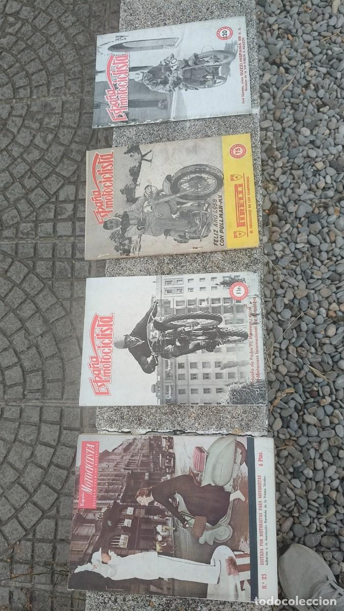 Coches y motocicletas: Lot de 4 revues Espana motocyclista 1951,57 tr&egrave;s bon etat