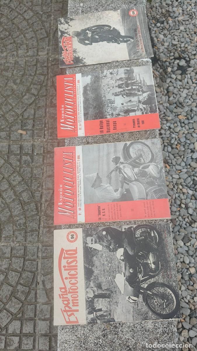 Coches y motocicletas: Lot de 4 revues Espana motocyclista 1951,57 tr&egrave;s bon etat