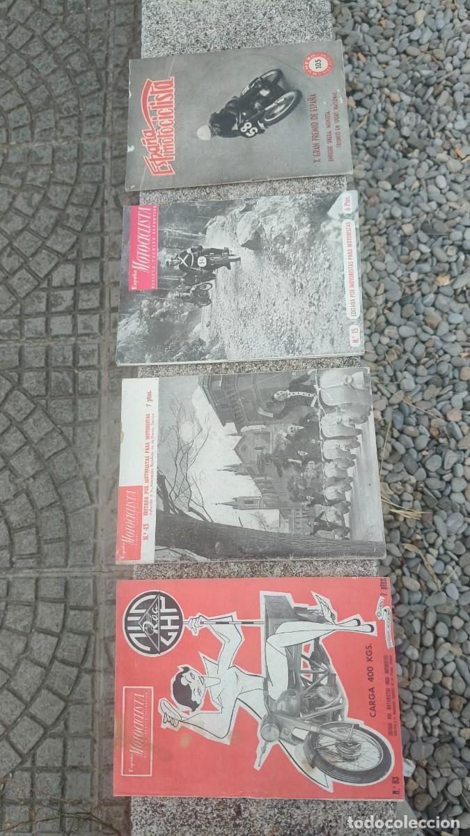 Coches y motocicletas: Lot de 4 revues Espana motocyclista 1951,57 tr&egrave;s bon etat