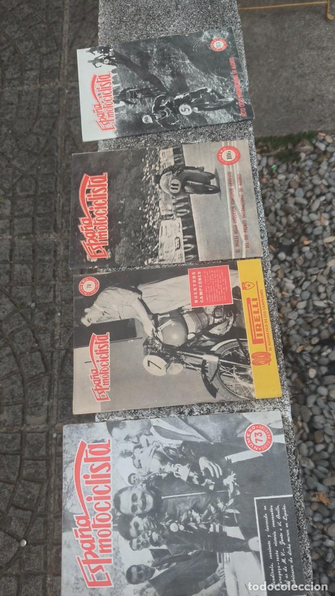 Coches y motocicletas: Lot de 4 revues Espana motocyclista 1951,57 tr&egrave;s bon etat