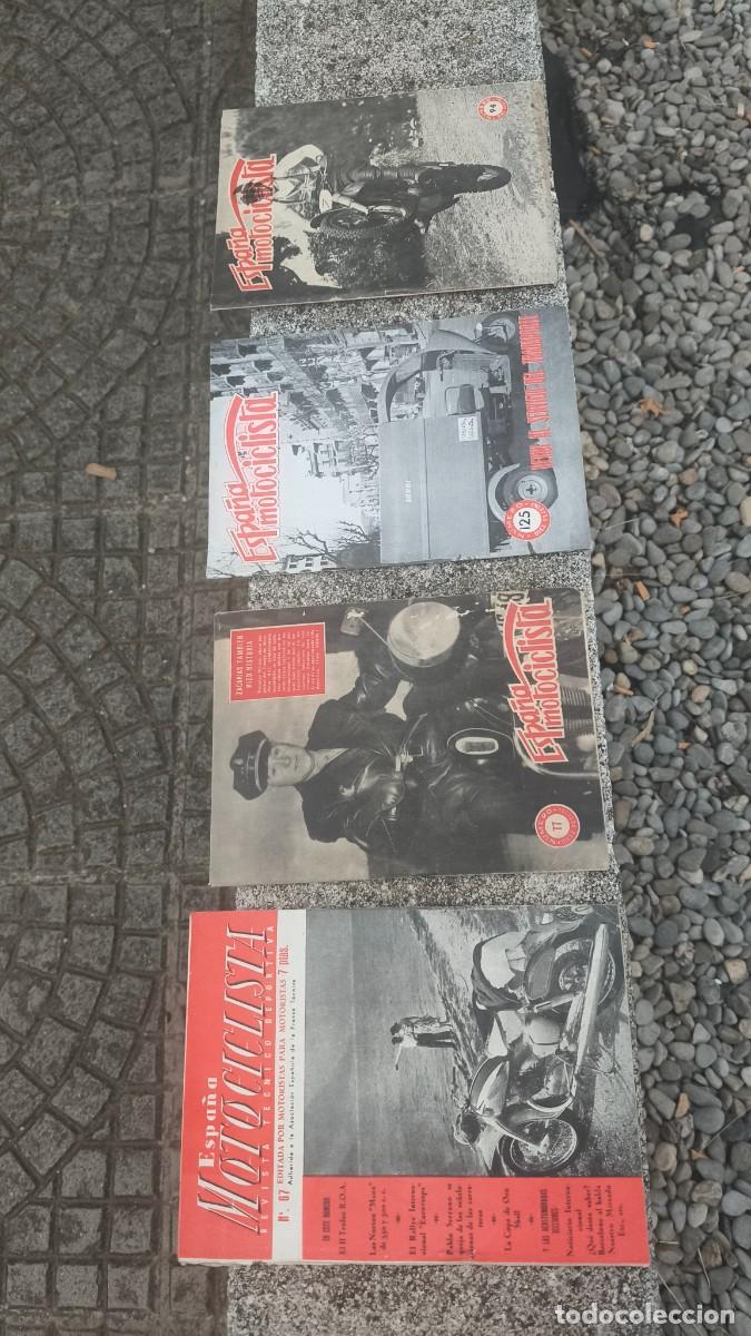 Coches y motocicletas: Lot de 4 revues Espana motocyclista 1951,57 tr&egrave;s bon etat