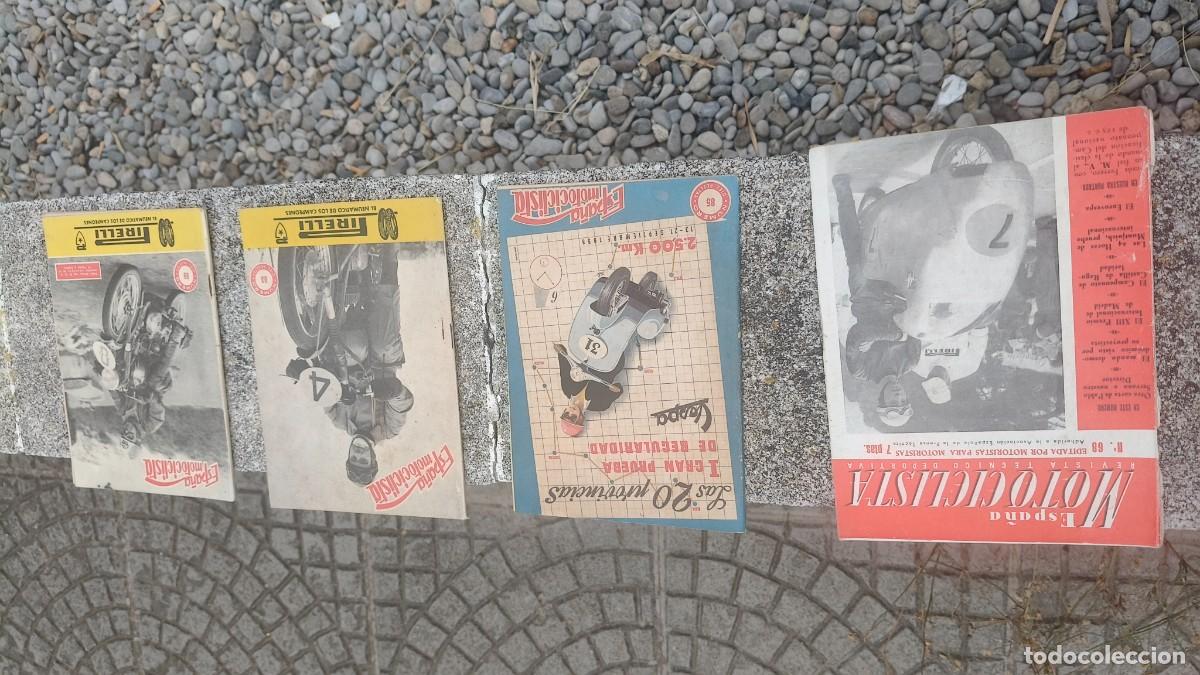 Coches y motocicletas: Lot de 4 revues Espana motocyclista 1951,57 tr&egrave;s bon etat