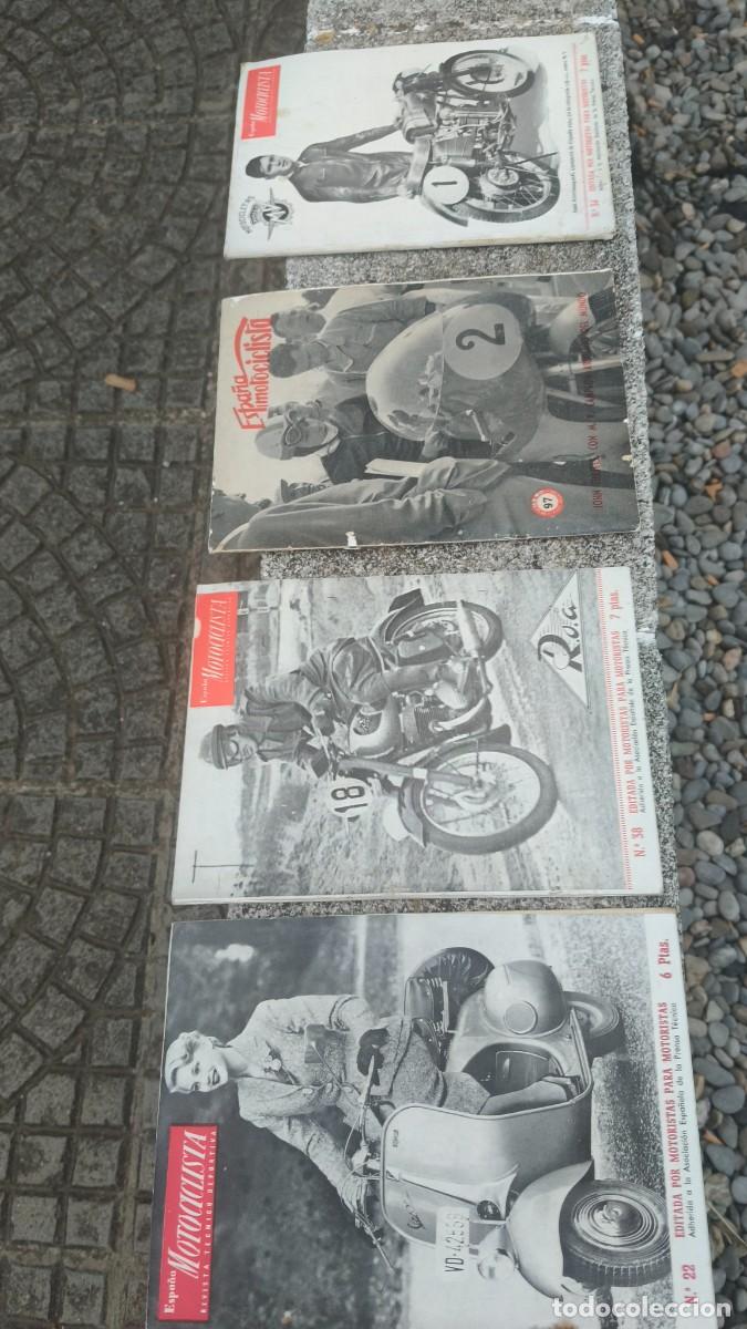 Coches y motocicletas: Lot de 4 revues Espana motocyclista 1951,57 tr&egrave;s bon etat