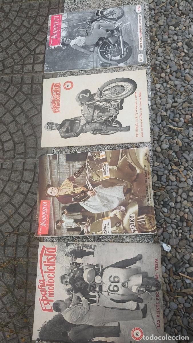 Coches y motocicletas: Lot de 4 revues Espana motocyclista 1951,57 tr&egrave;s bon etat