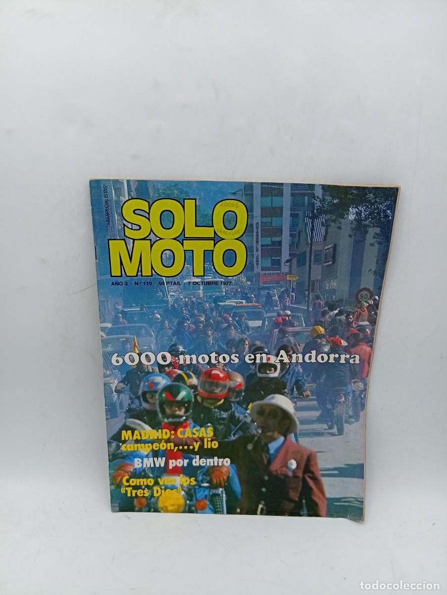 Coches y motocicletas: SOLO MOTO. N&ordm; 110. A&Ntilde;O 1977. HARLEY DAVIDSON 250. POSTER DE TONI ELIAS. MOTOS EN ANDORRA.... LEER.