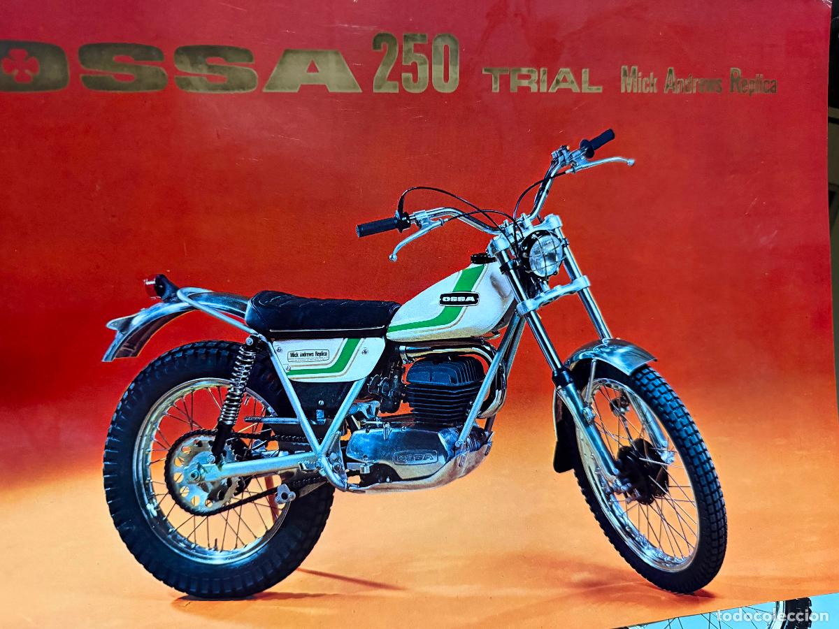 Coches y motocicletas: L&aacute;mina moto ossa 250 trial mick andrews r&eacute;plica