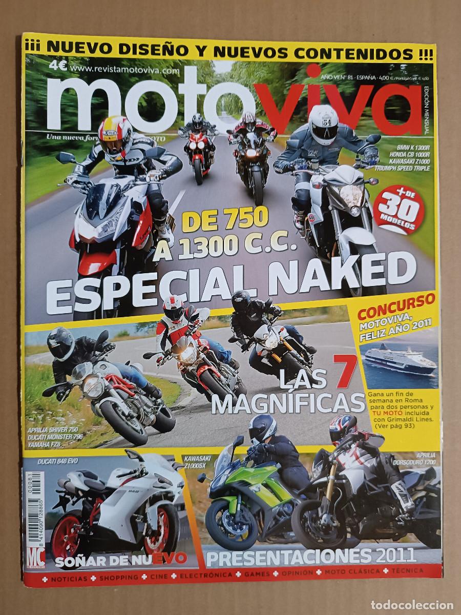 Coches y motocicletas: REVISTA MOTO VIVA N&ordm; 81. PRU: MOTO GUZZI CALIFORNIA. COMP: APRILIA SHIVER 750 ABS,DUCATI MONSTER 796