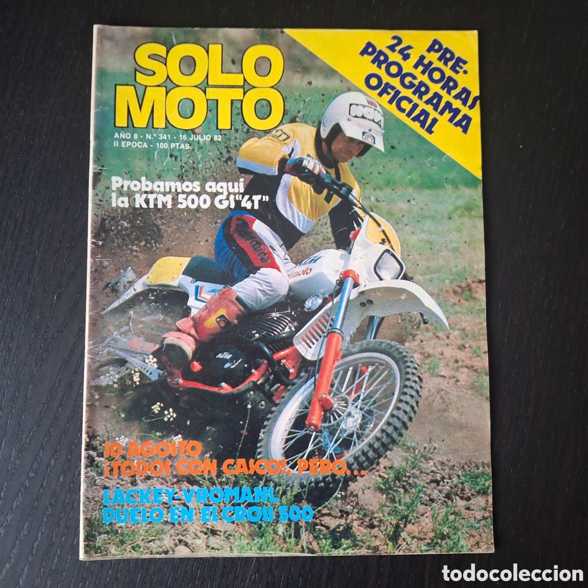Autos und Motorr&auml;der: SOLO MOTO N&ordm; 341 - PROGRAMA 24 HORAS MONTJUIC KTM 500 GS TONI GORGOT MOTOCROSS SUZUKI HONDA DUCATI