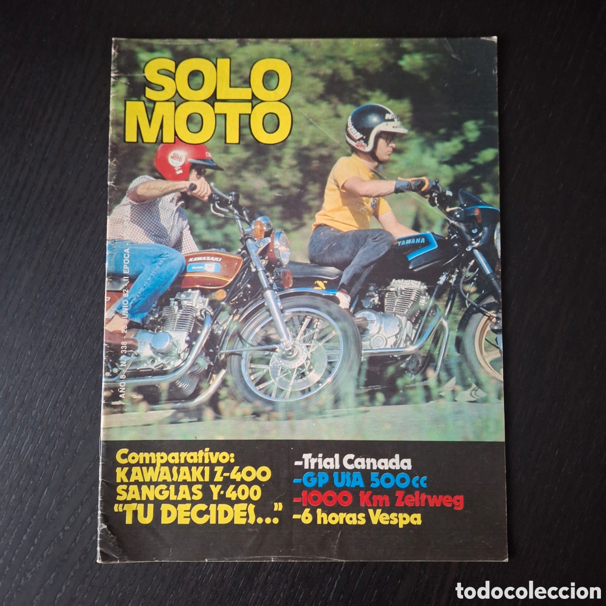 Voitures et Motocyclettes: SOLO MOTO N&ordm; 338 - SANGLAS 400 Y KAWASAKI Z JACINTO MORIANA MONTESA IMPALA VESPA MONTJUIC MOTOCROSS