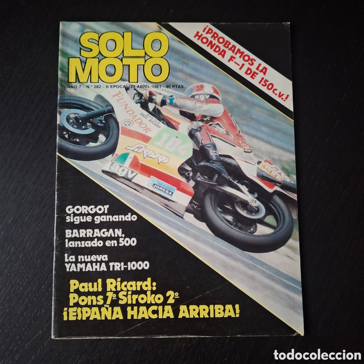 Autos und Motorr&auml;der: SOLO MOTO N&ordm; 282 - HONDA CB 750 PIETRI YAMAHA 1000 TR-1 DAYTONA DERBI CX YUMBO 50 TRIAL MOTOCROSS